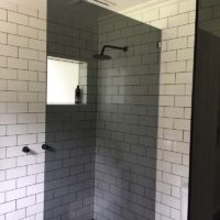 1920s Bathroom Renovation With Black Fittings