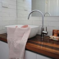 Timber Top Vanity For Castlemaine Bathroom Design