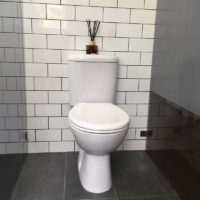 Toilet With Transluscent Screens Bendigo Bathroom Renovation